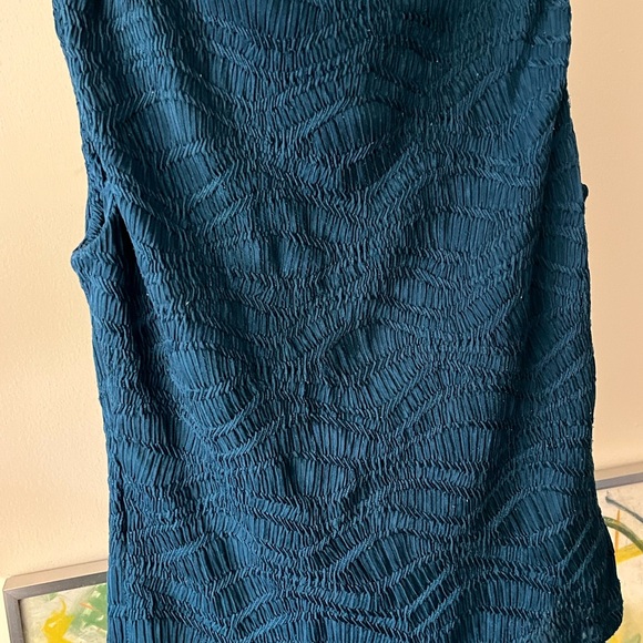 Reformation Blue Ruched Tank Top - Picture 4 of 6